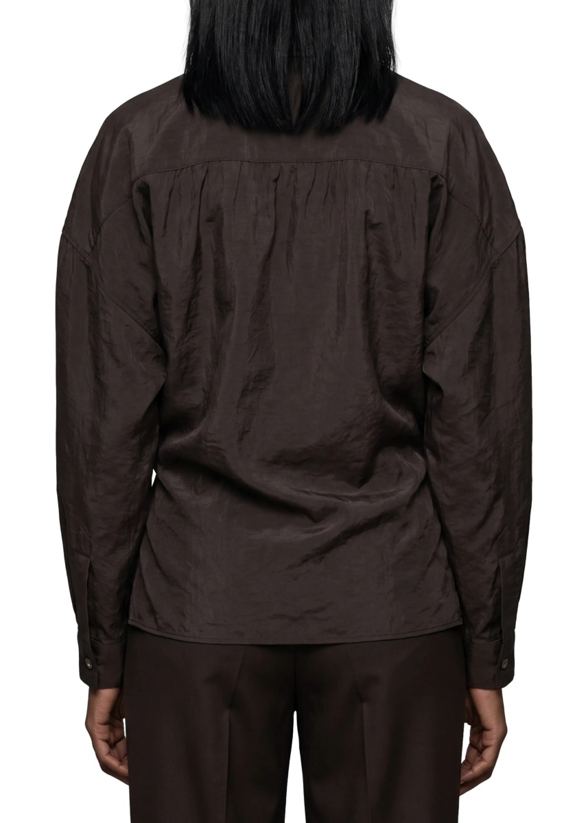 Camasa Licorice Straight Collar Twisted Shirt - Img 3