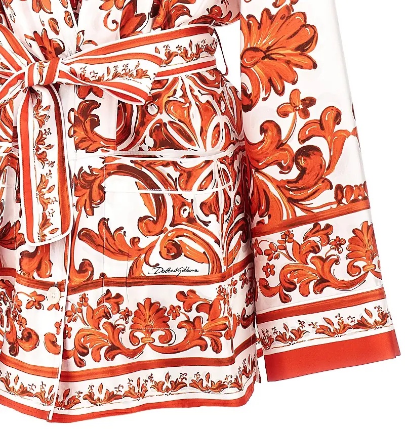 Camasa Maiolica print silk Vanity shirt - Img 2