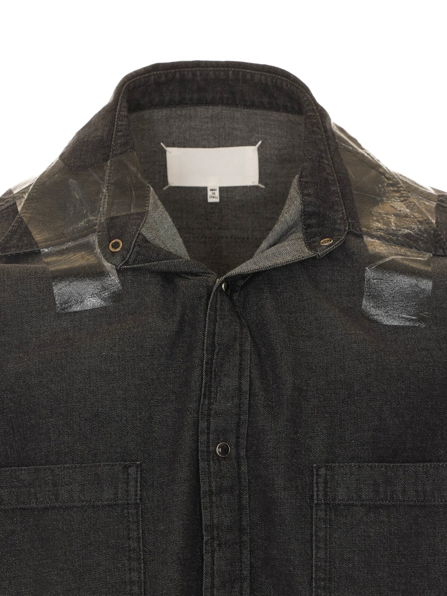 Camasa Maison Margiela neagra din bumbac - Img 4