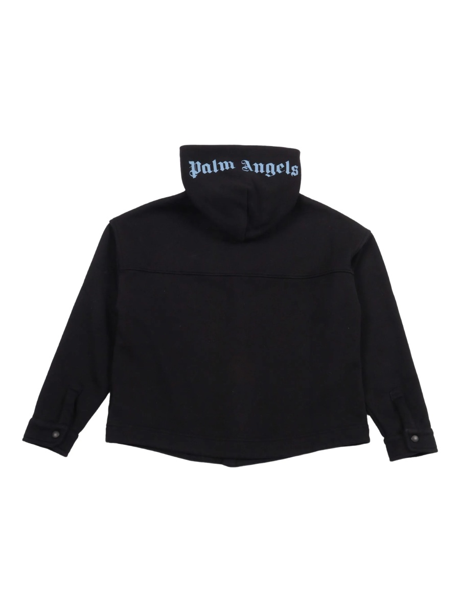 Camasa Palm Angels neagra din bumbac - Img 2