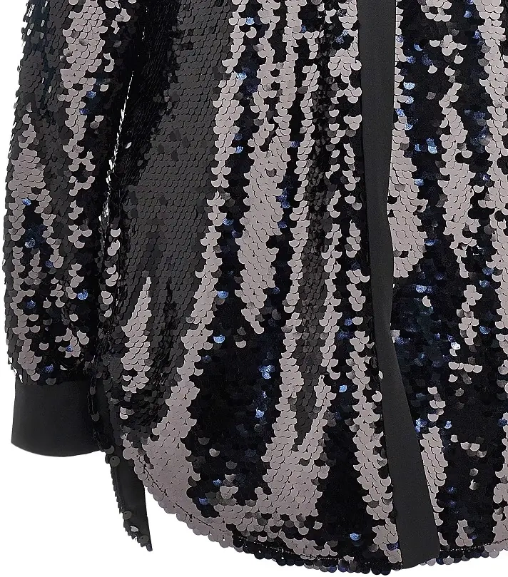 Camasa Sequinned oversized shirt - Img 2