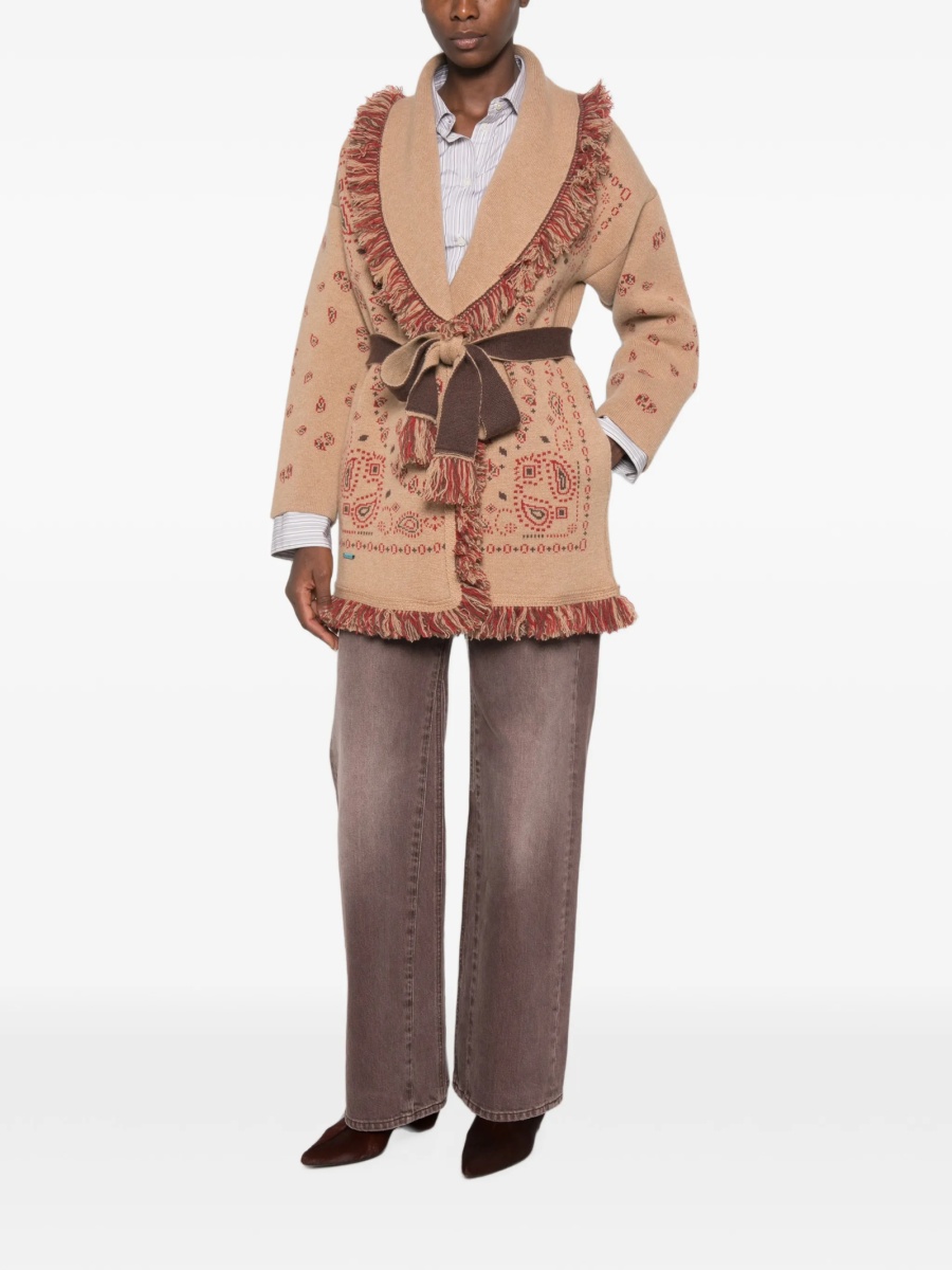 Cardigan ALANUI neutru din casmir - Img 2
