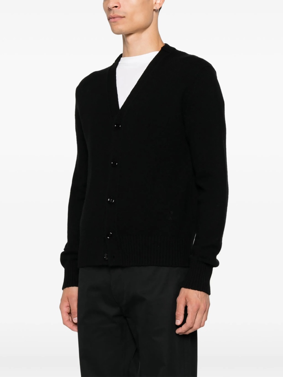 Cardigan AMI Paris ami de coeur negru - Img 3