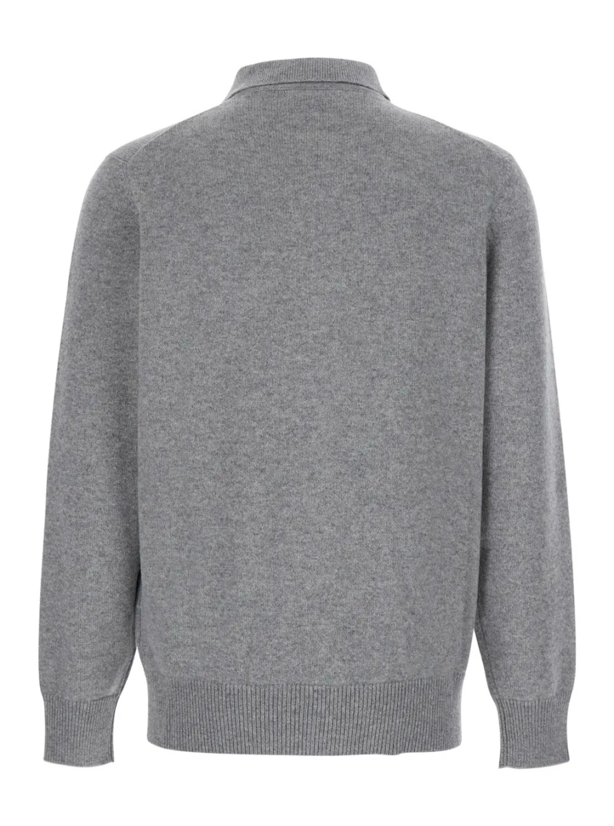 Cardigan Brunello Cucinelli gri din casmir - Img 2