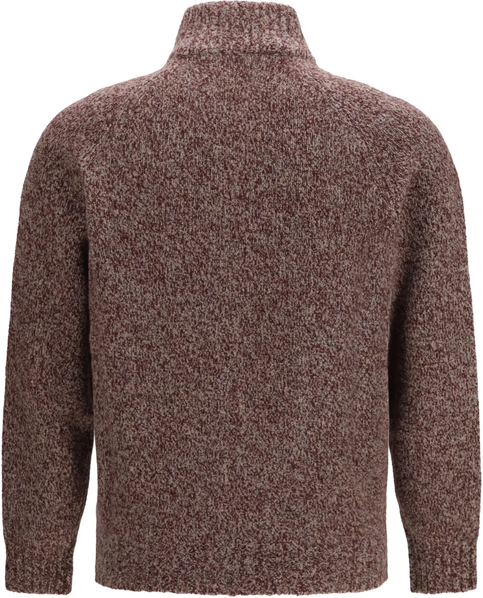 Cardigan Brunello Cucinelli multicolor din lana si matase - Img 2