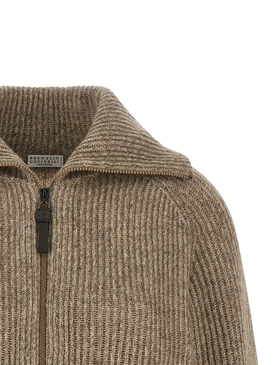 Cardigan Brunello Cucinelli neutru - Img 3
