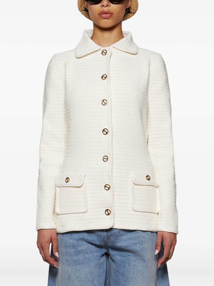 Cardigan Gucci alb - Img 3