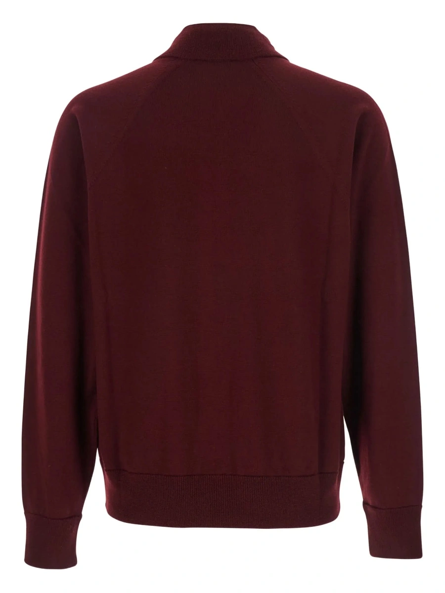 Cardigan Jil Sander mov din lana - Img 4