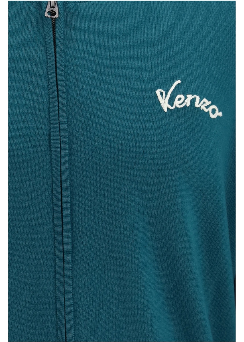 Cardigan Kenzo Eiffel Tower Design wool zip Cardigan - Img 3