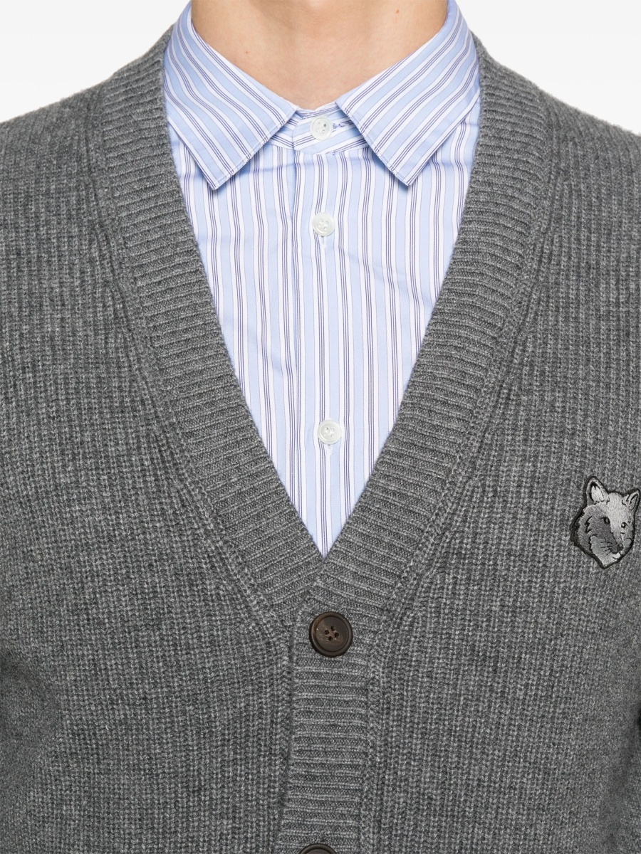 Cardigan MAISON KITSUNÉ gri - Img 5