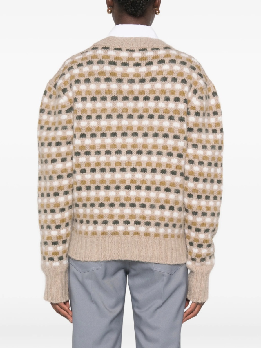Cardigan Mazzarelli neutru din lana si casmir - Img 4