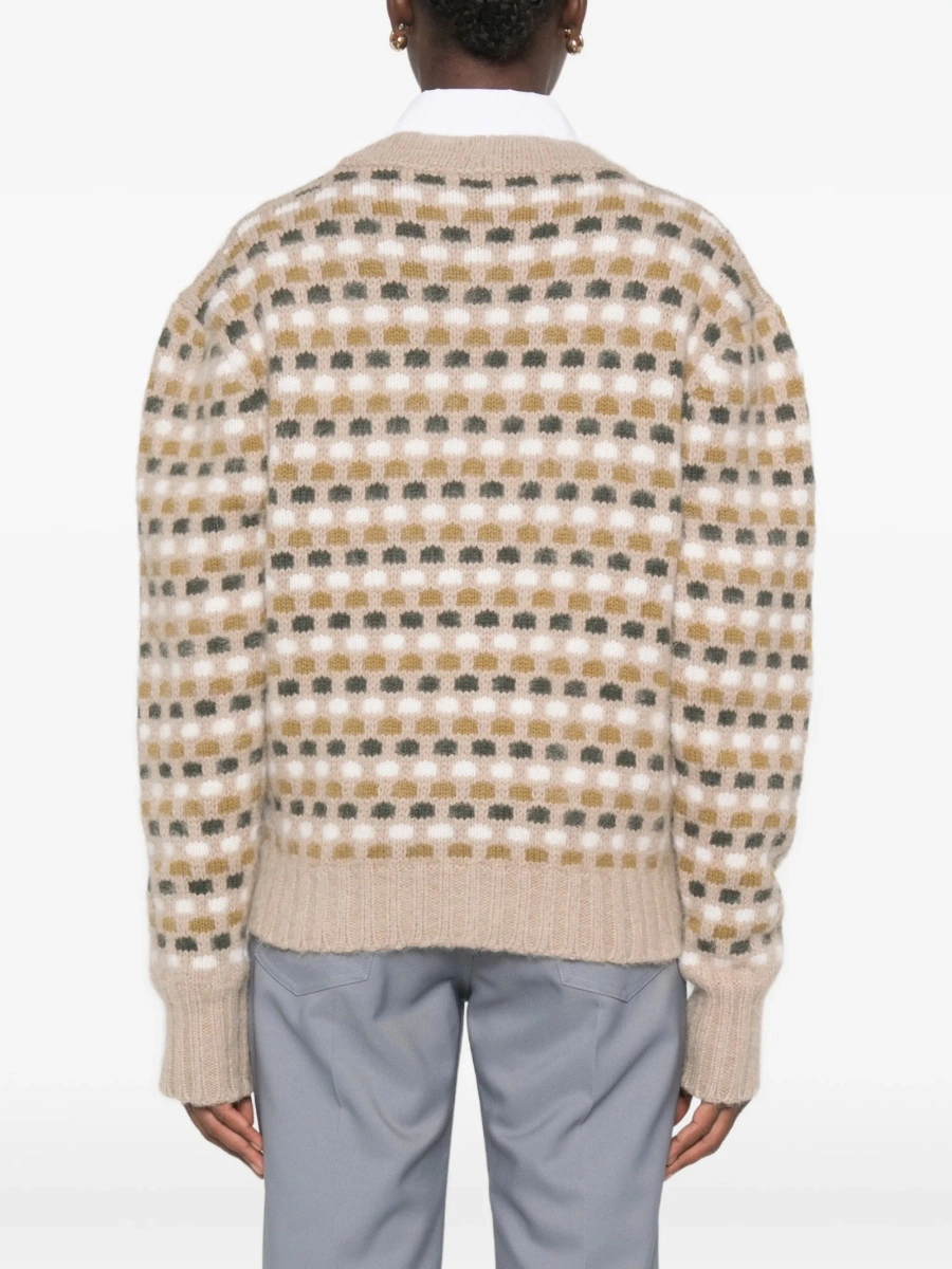 Cardigan Mazzarelli neutru din lana si casmir - Img 4