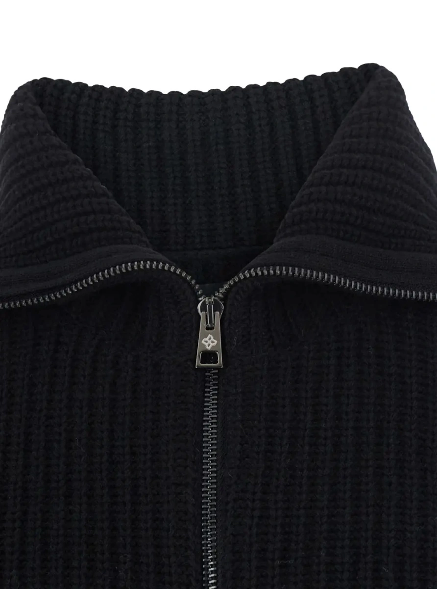 Cardigan Tagliatore negru din lana - Img 3