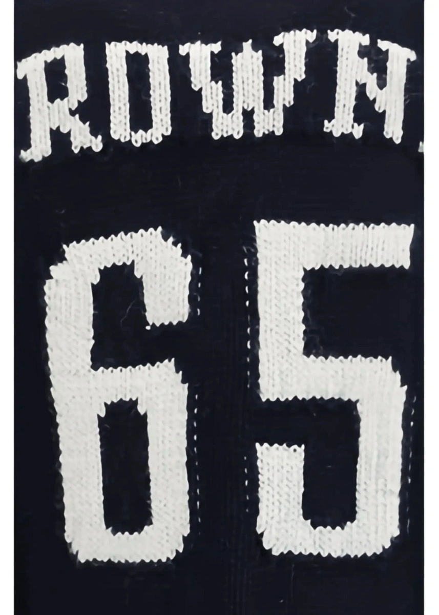 Cardigan Thom Browne albastru din jerse - Img 7