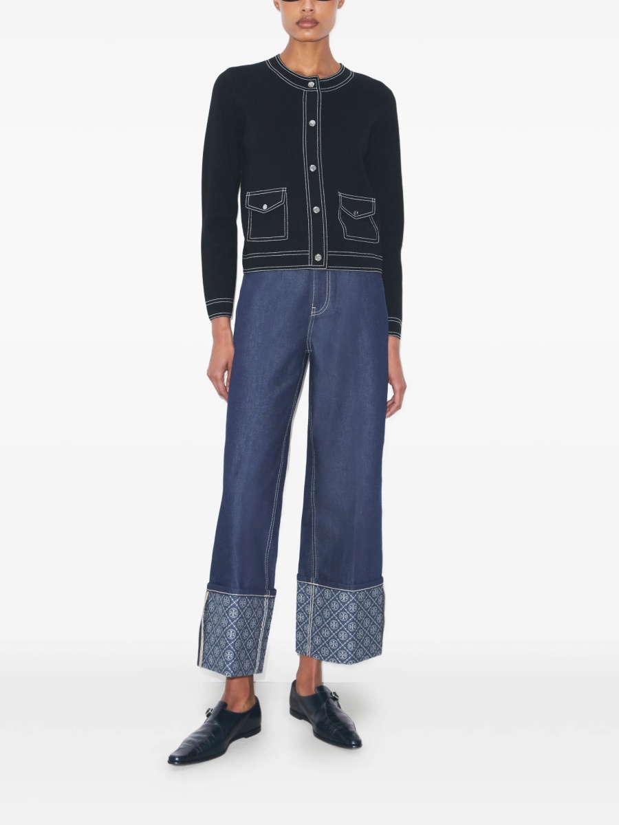 Cardigan Tory Burch negru - Img 2