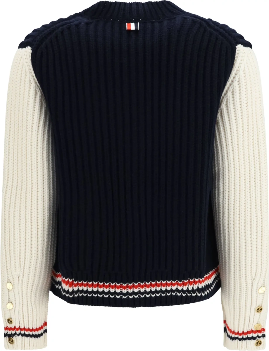 Cardigane Bicolor cashmere Cardigan - Img 2