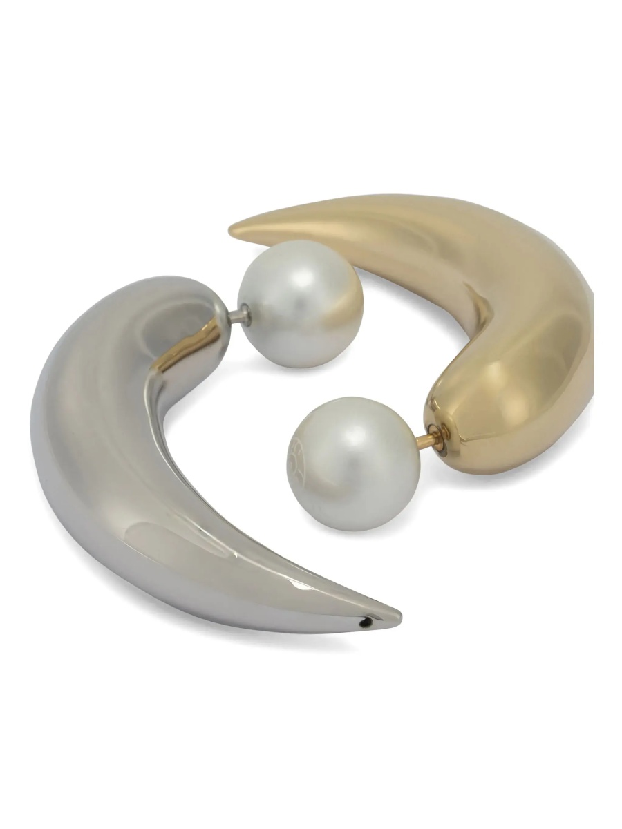 Cercei Horn earrings with pearl - Img 2