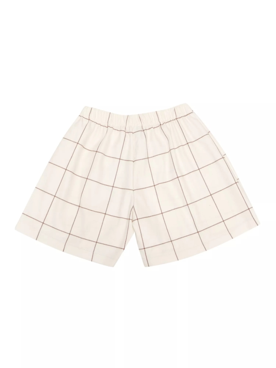 CHECKED SHORT IN CREAM/BEIGE COLOR - Img 2