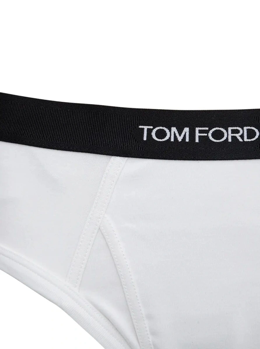 Chiloti White Briefs with Logo in Cotton Man - Img 3