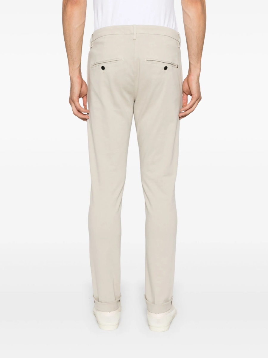 Chinos Dondup neutri din elastan si bumbac - Img 4
