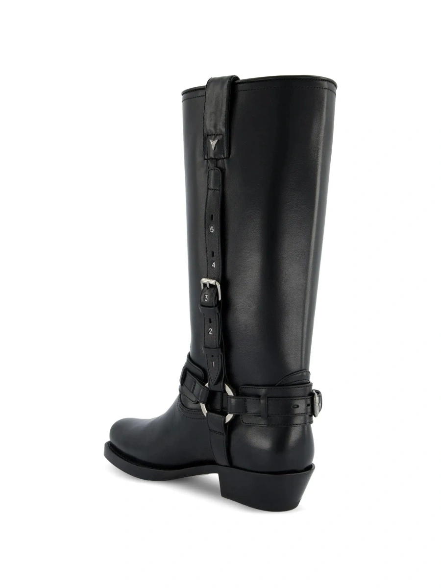 Cizme Fendi negre din piele - Img 6