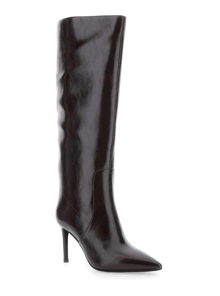 Cizme Jeffrey Campbell maro din piele 'Arsen' - Img 2