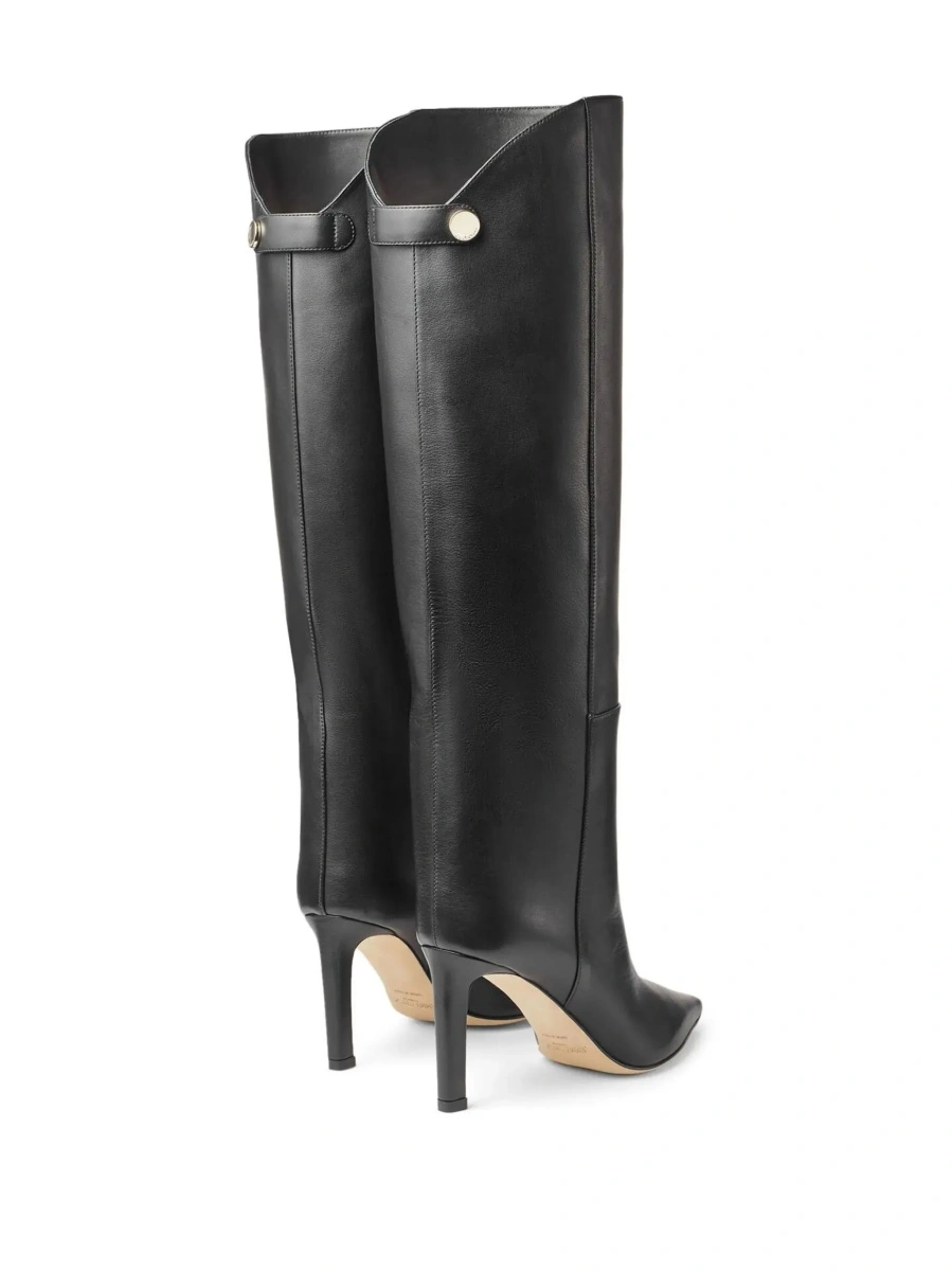 Cizme Jimmy Choo negre din piele - Img 8