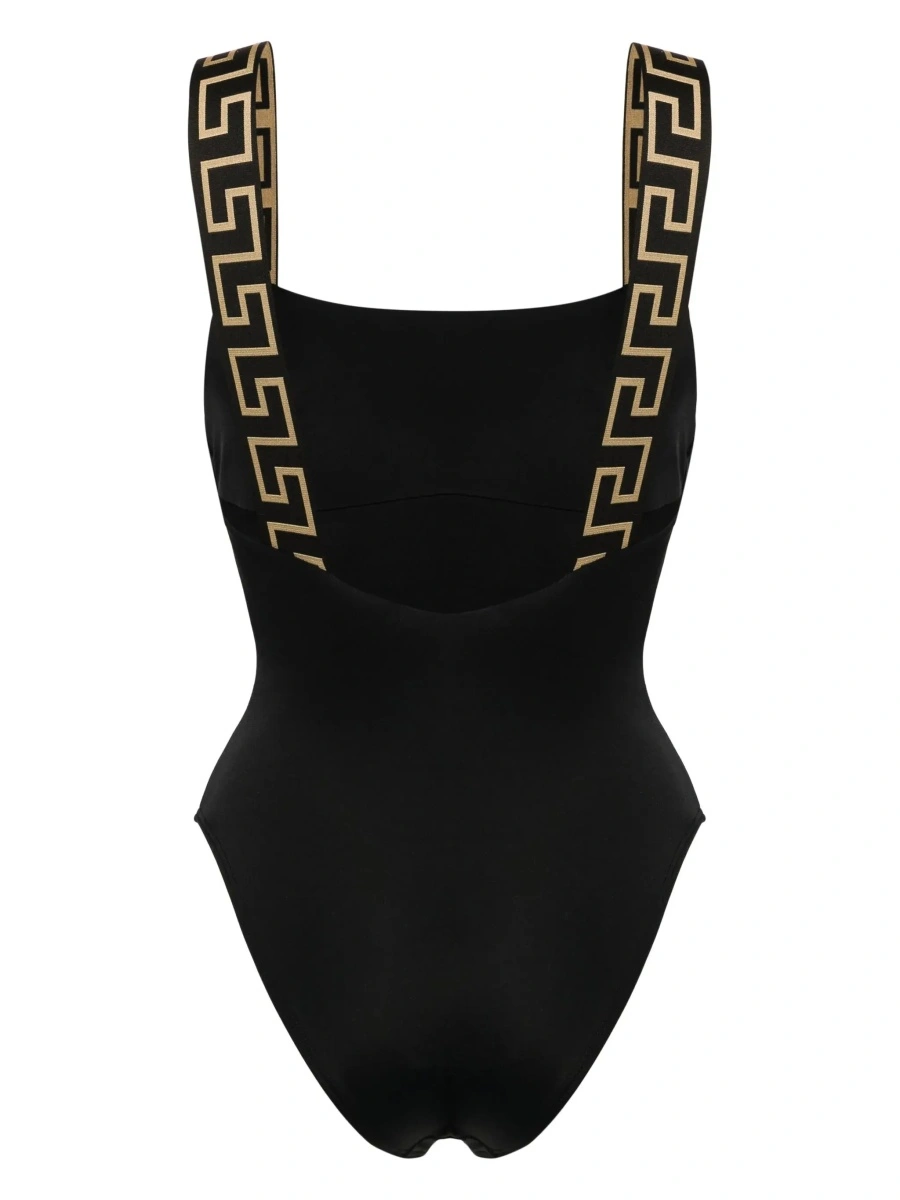 Costum de baie Versace negru din tesatura tehnica - Img 4