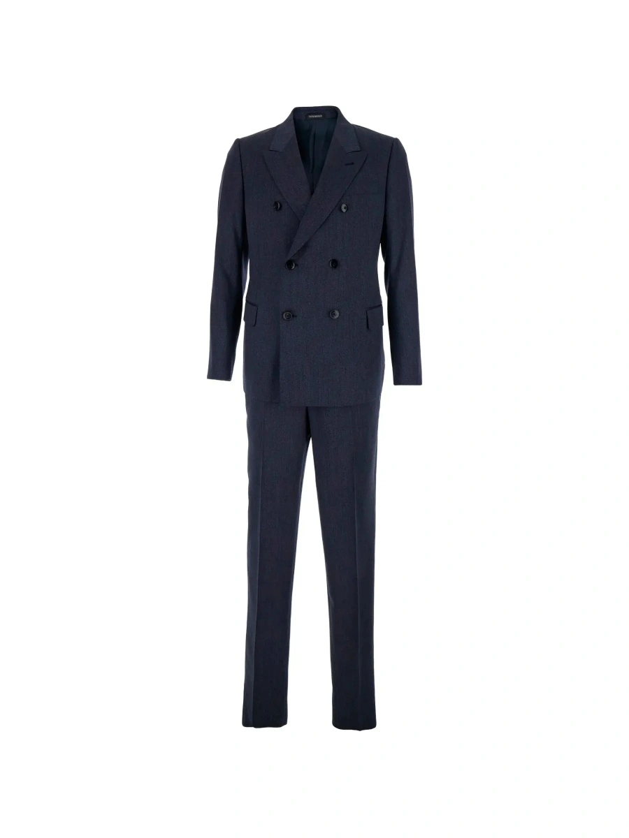 Costum Emporio Armani albastru din lana - Img 6