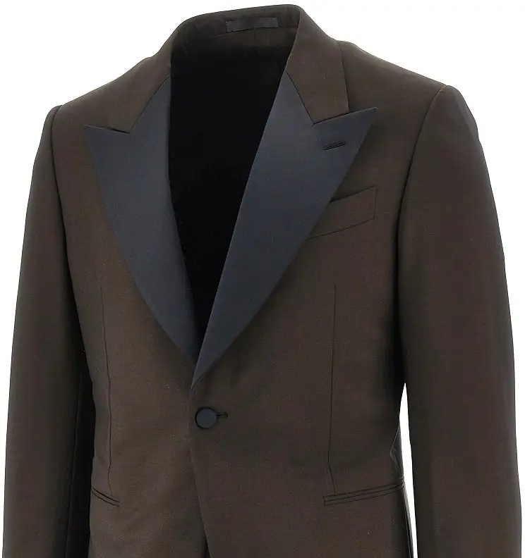 Costum Wool suit with satin details - Img 2