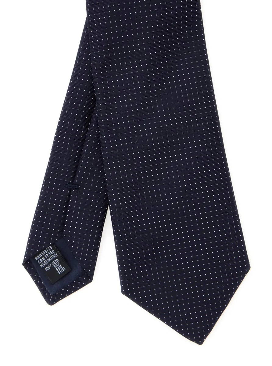 Cravate Blue Tie with All-Over Polka Dots for Men - Img 3