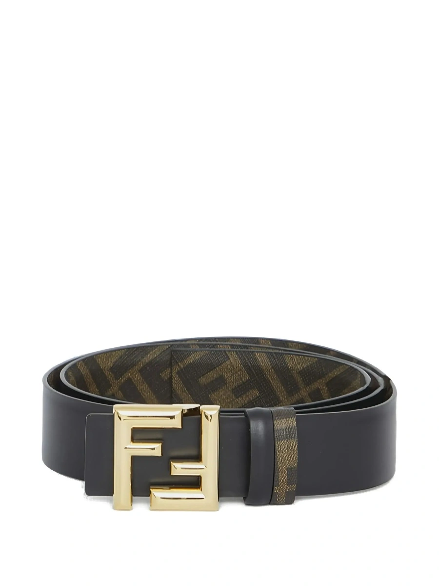 Curea Fendi neagra din piele - Img 6