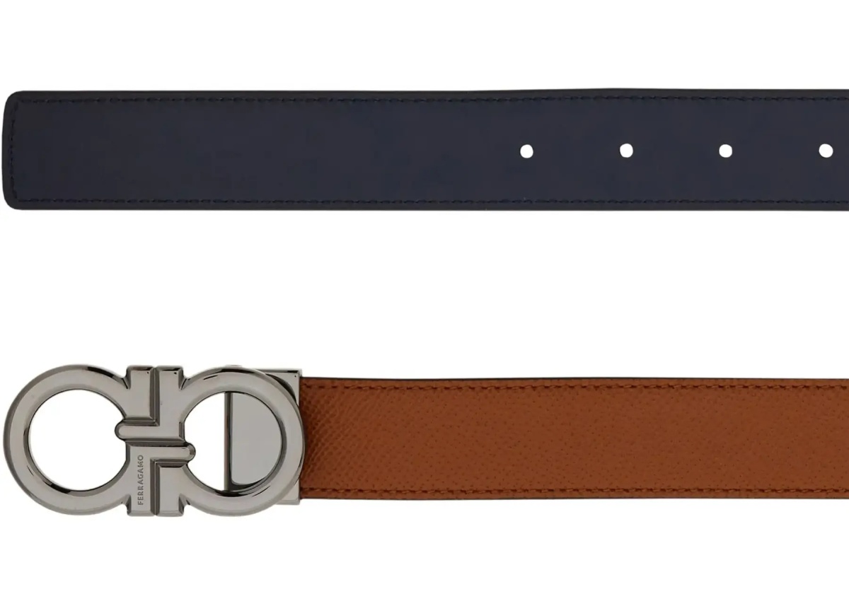 Curea Reversible and adjustable Gancini Belt - Img 3