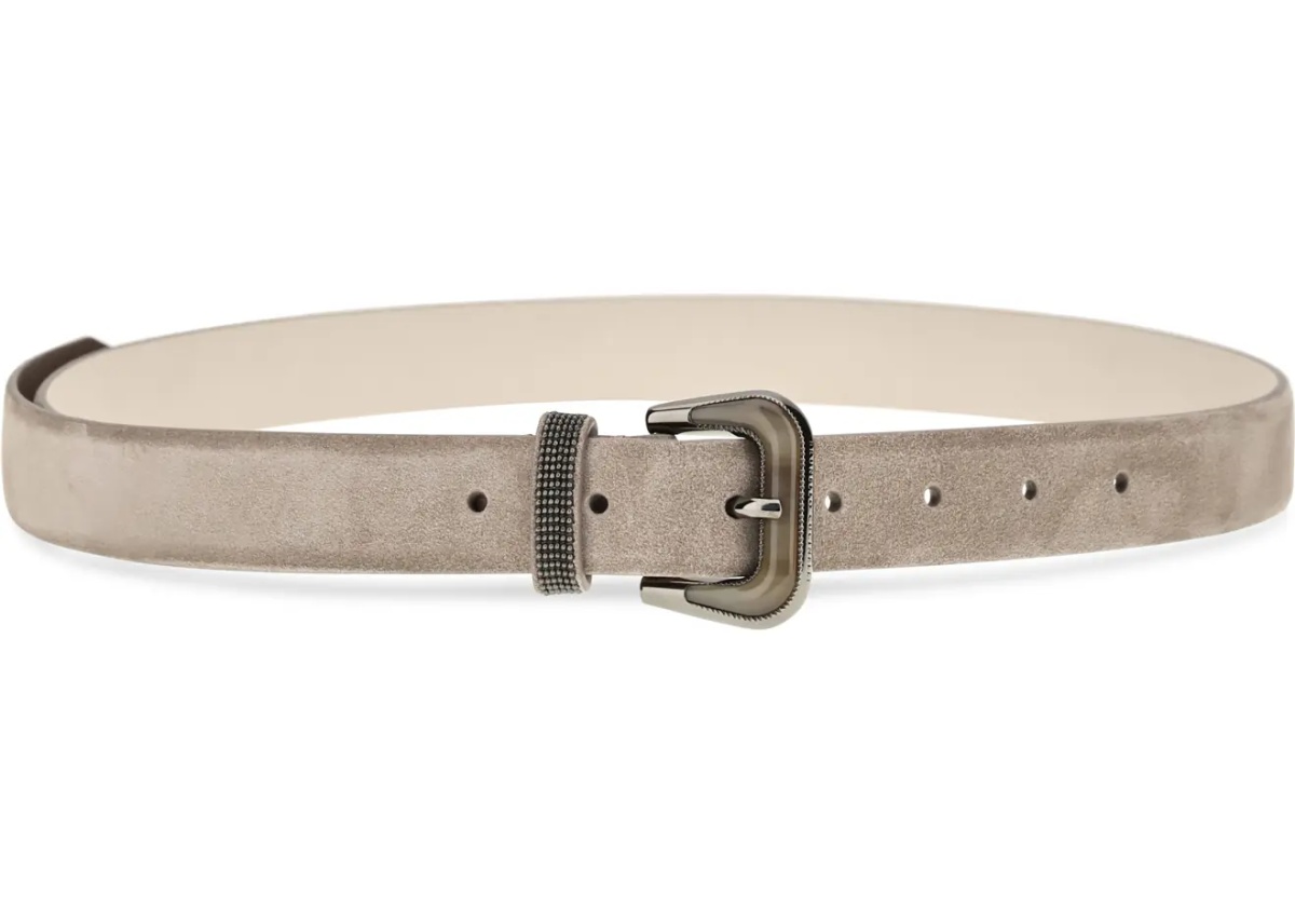Curea Suede Belt with Shiny Loop - Img 2