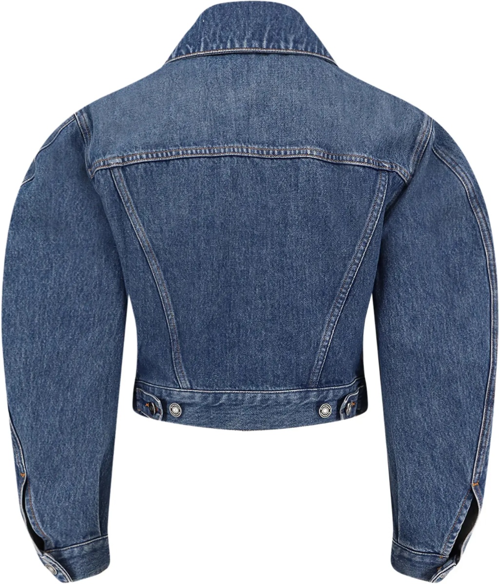 Denim crop Jacket - Img 2