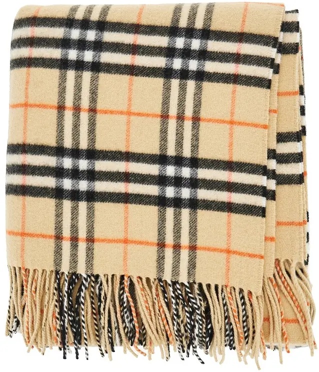 Esarfa Check wool and cashmere cape - Img 3