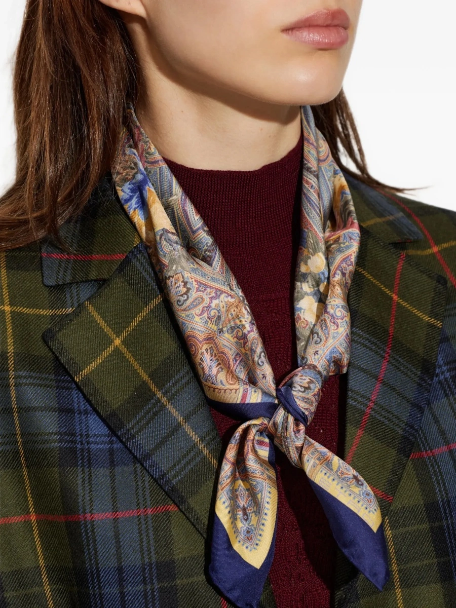 Esarfa ETRO multicolor din matase - Img 7