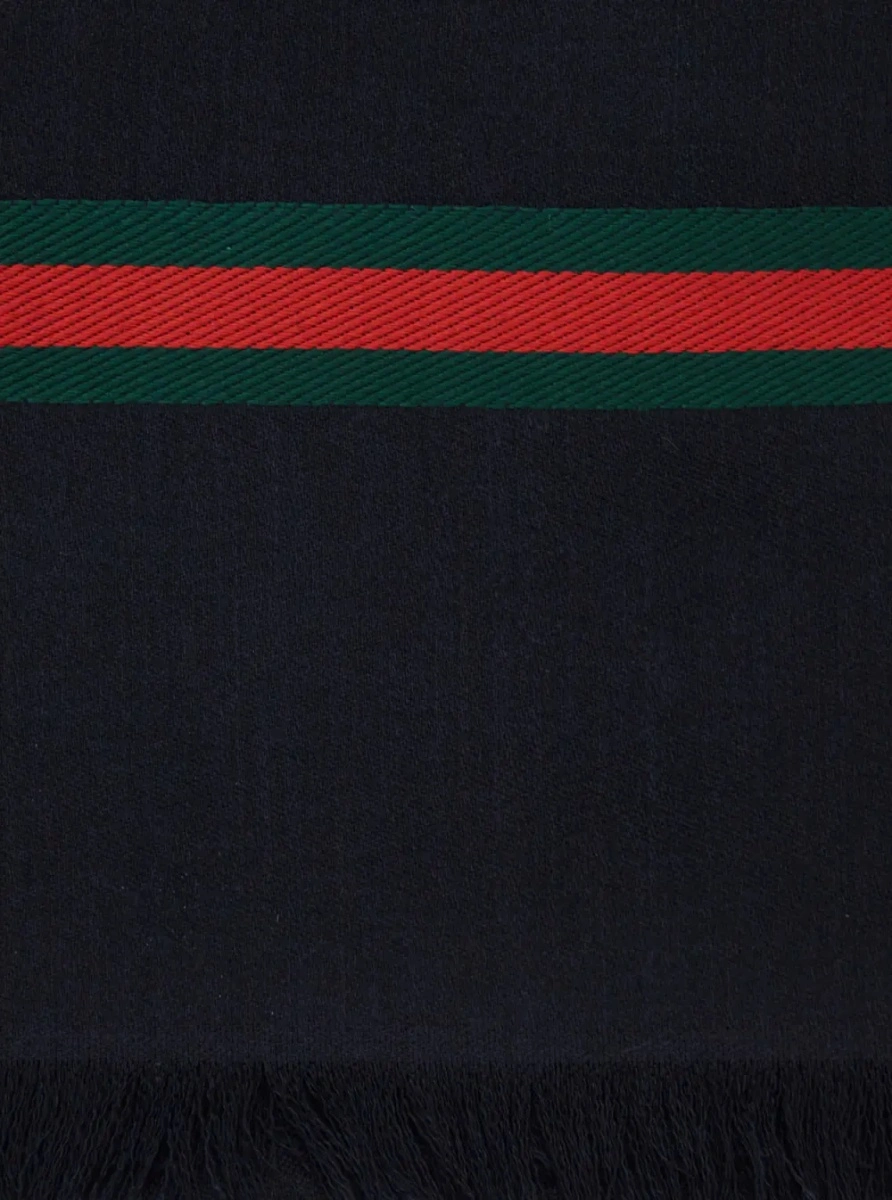 Esarfa Gucci albastra din matase - Img 3