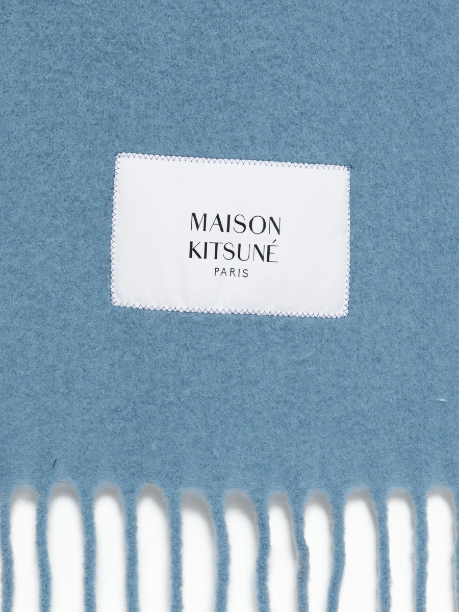 Esarfa MAISON KITSUNÉ albastra - Img 3