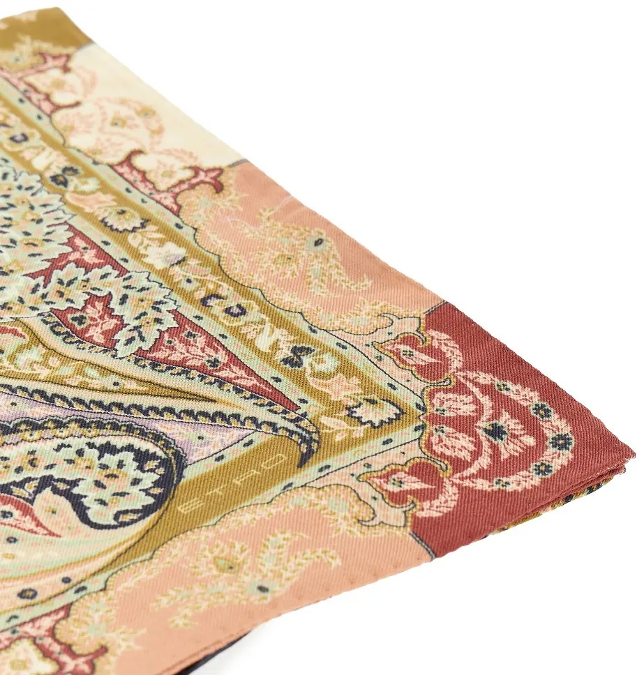 Esarfa Paisley silk and wool shawl - Img 3