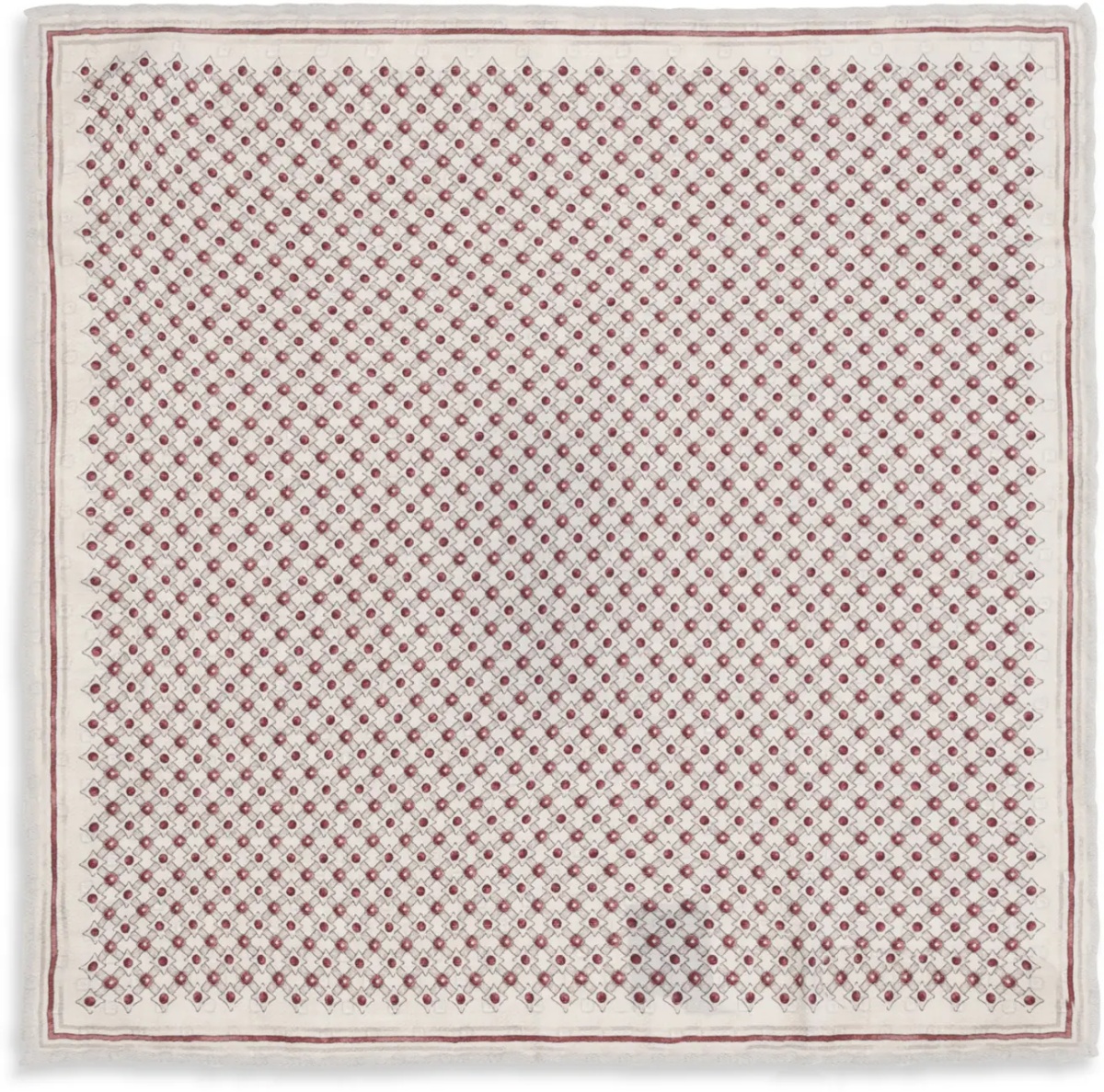 Esarfa Silk Pochette with geometric pattern - Img 2