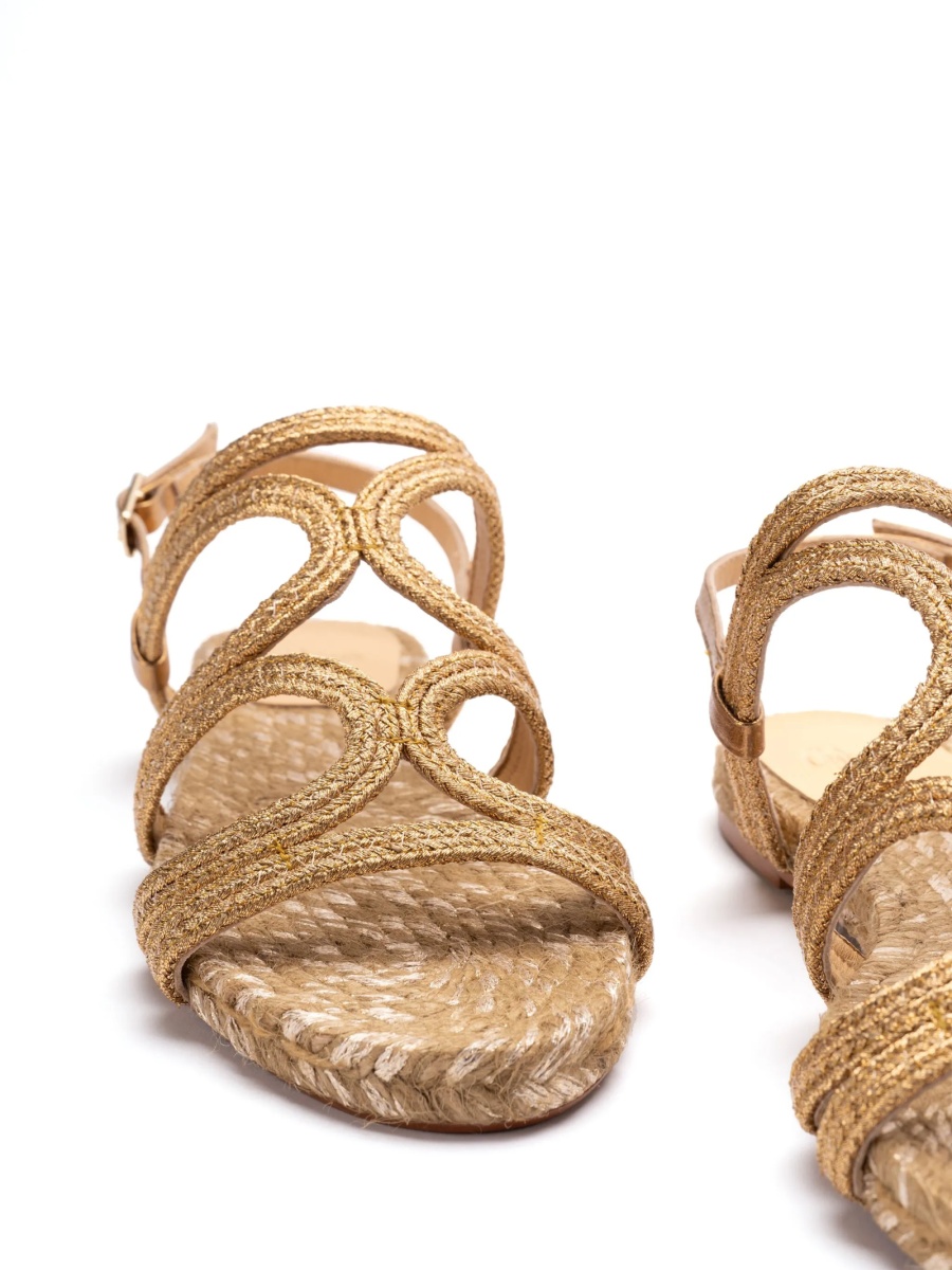 Espadrile CASTAÑER aurii - Img 2