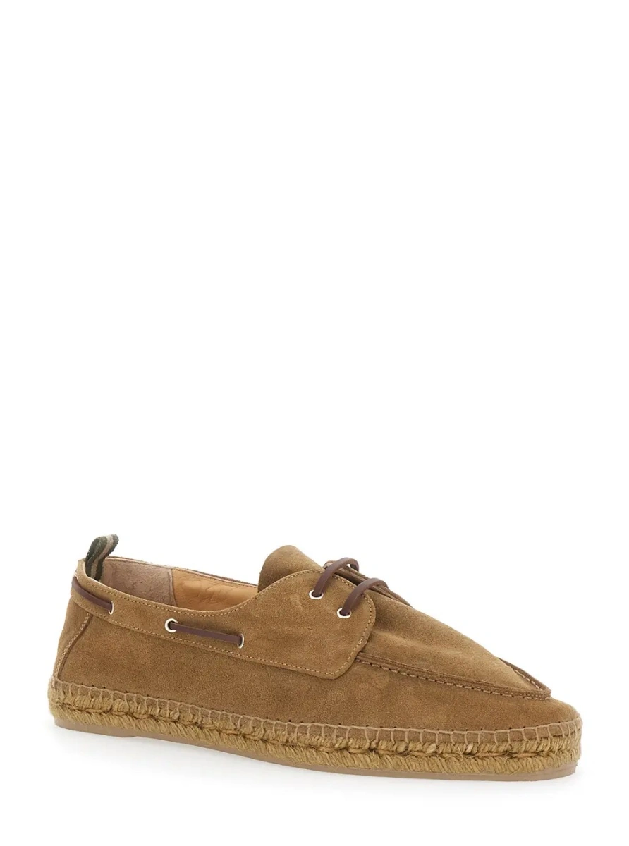 Espadrile CASTAÑER maro din piele intoarsa - Img 2