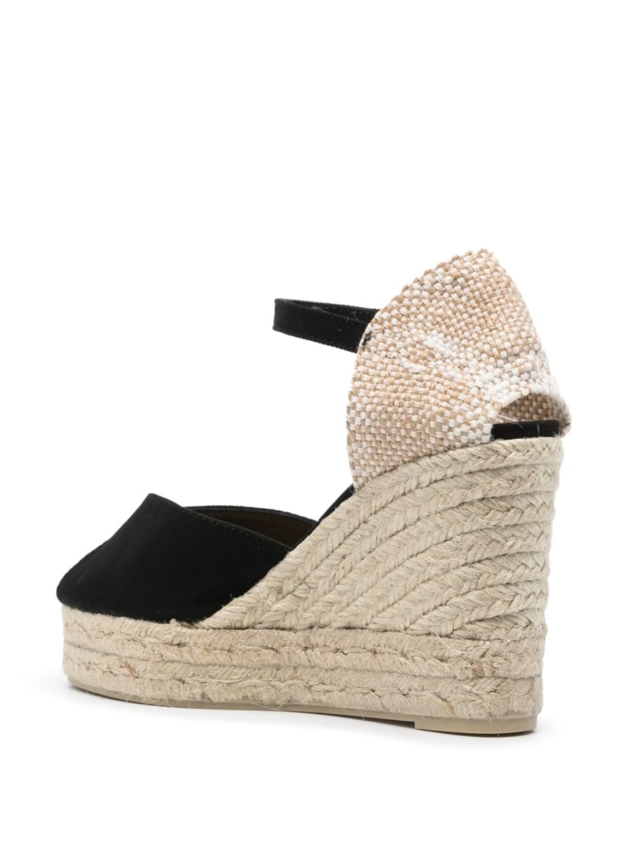 Espadrile CASTAÑER negre din material textil - Img 3