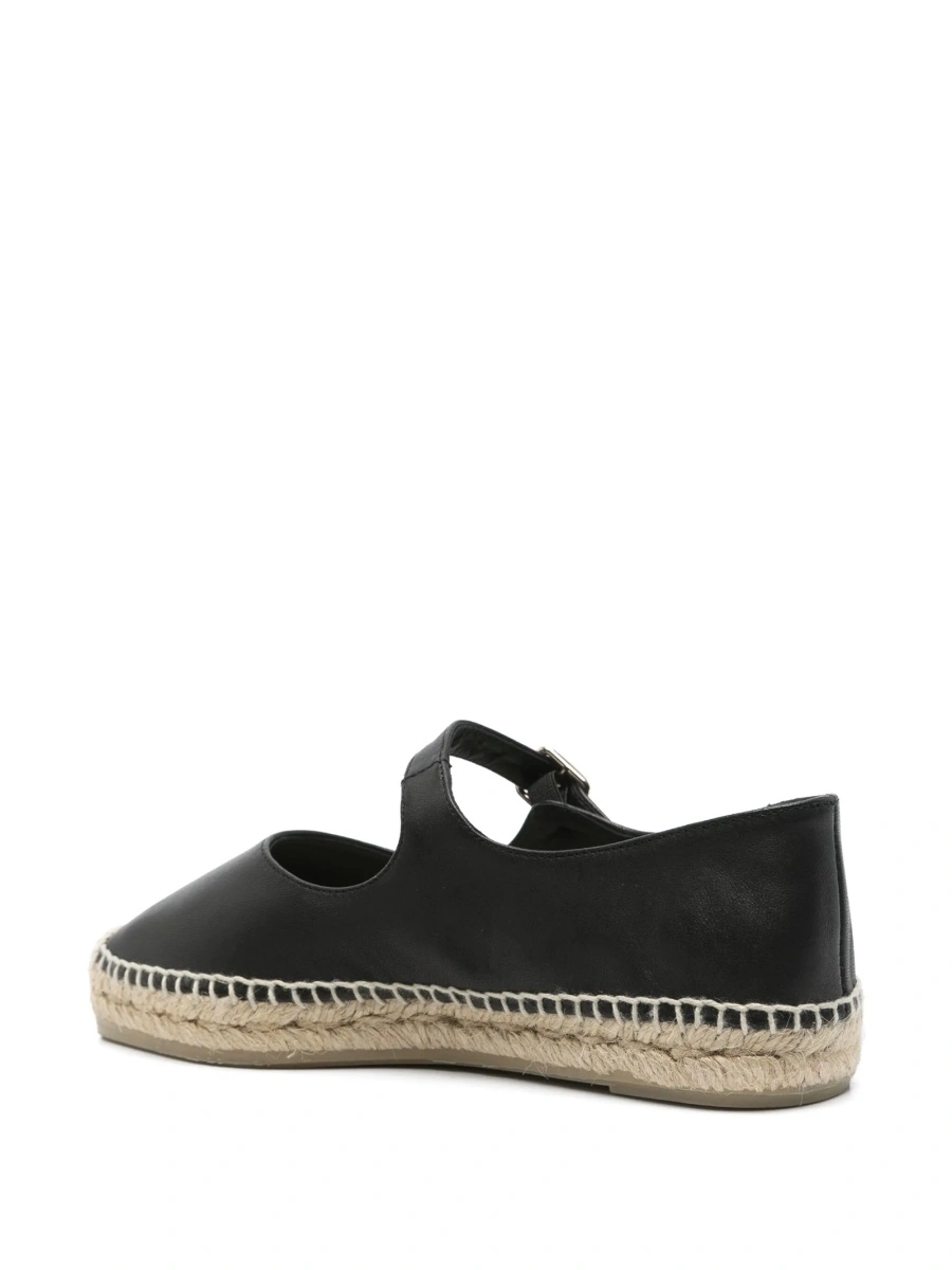 Espadrile CASTAÑER negre din piele - Img 3