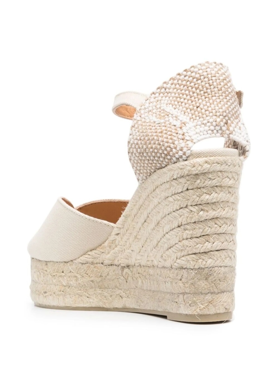 Espadrile CASTAÑER neutre din rafie si material textil - Img 3