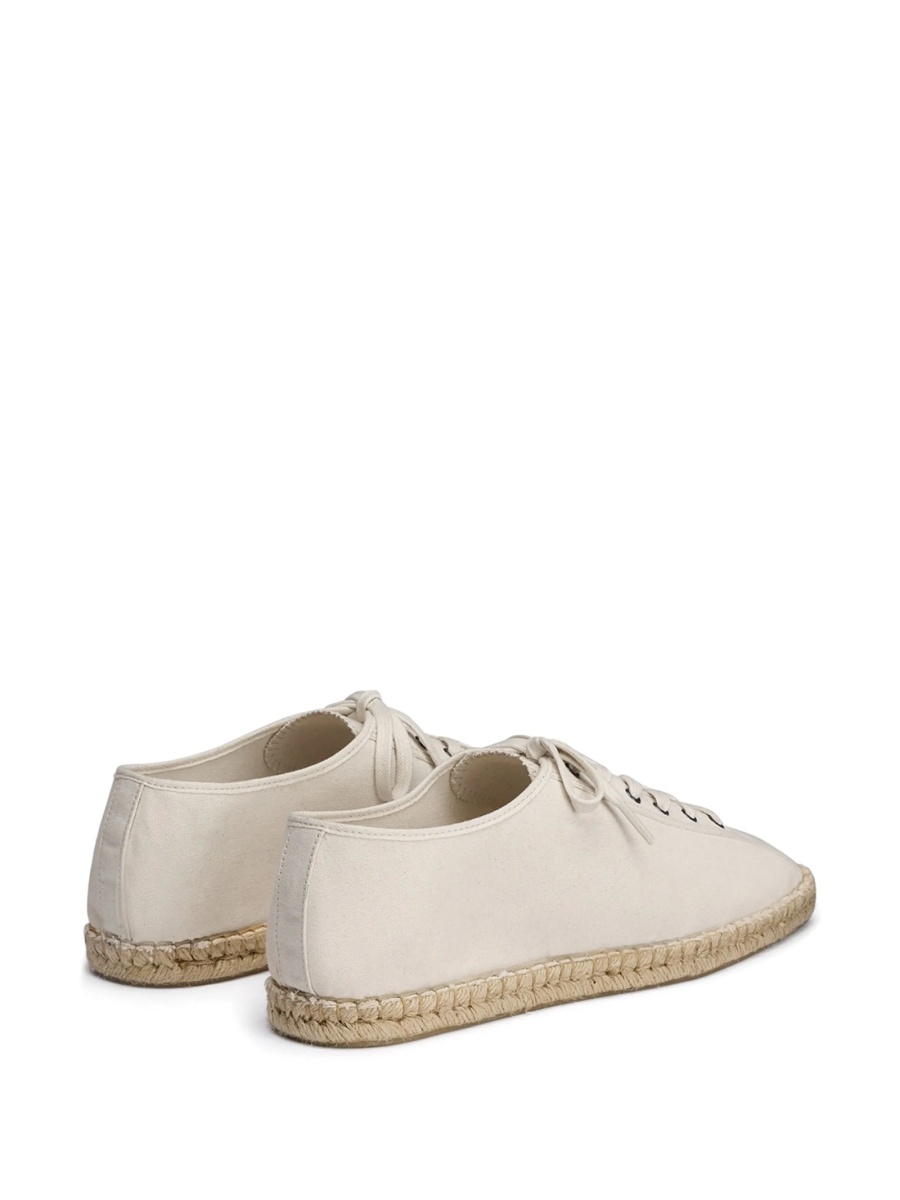 Espadrile LEMAIRE albe din bumbac - Img 3