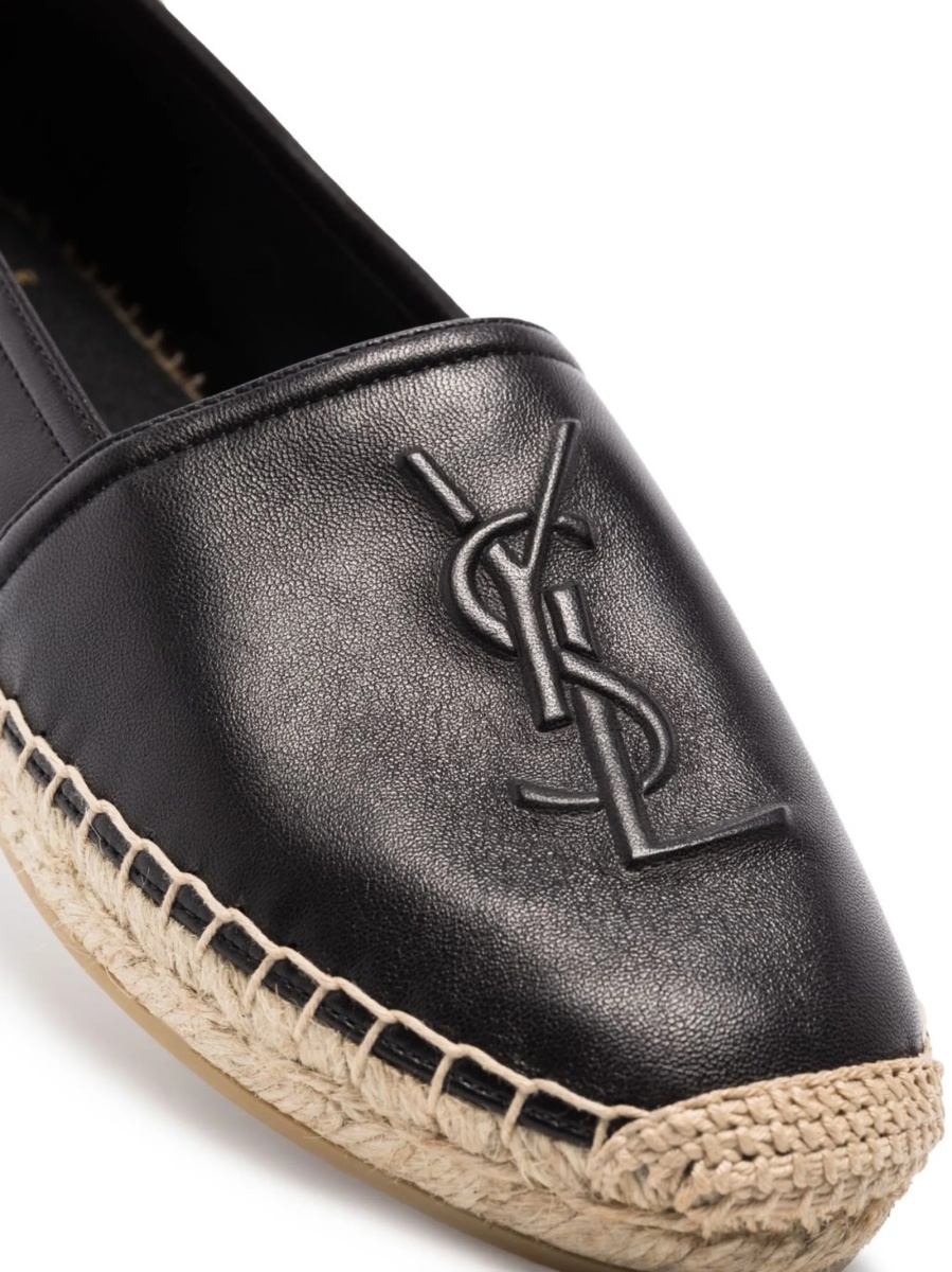 Espadrile Saint Laurent negre din piele - Img 2