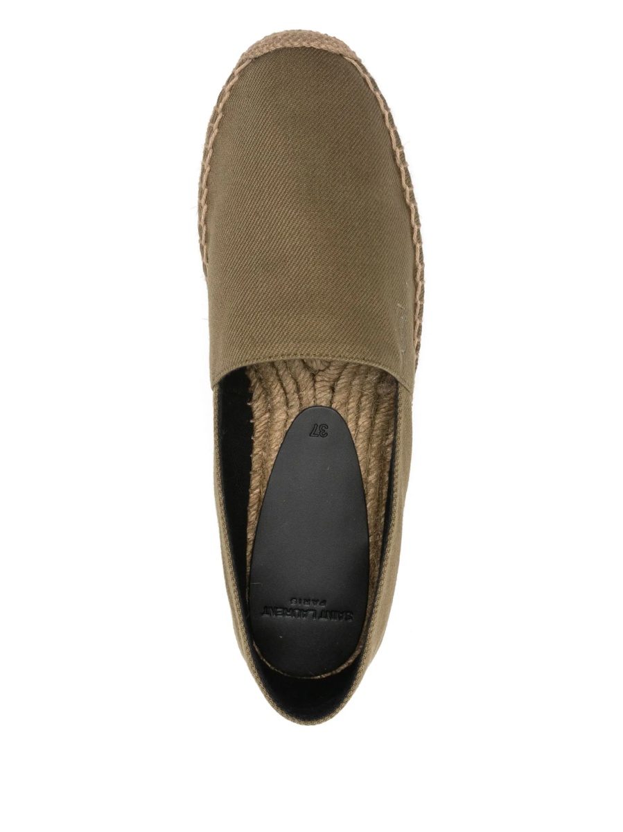 Espadrile Saint Laurent verzi din material textil - Img 4