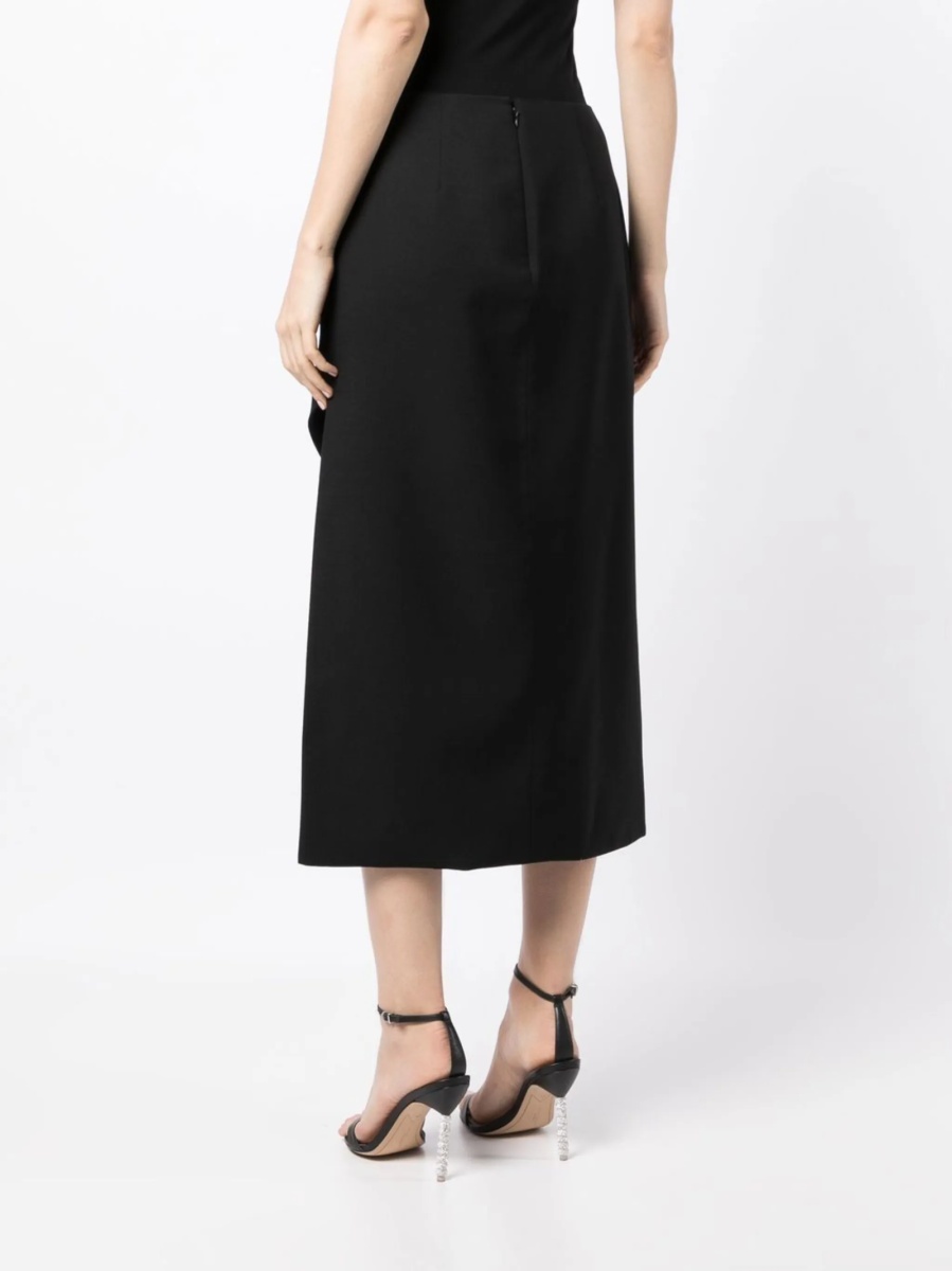 Fusta Alexander McQueen neagra din lana - Img 4